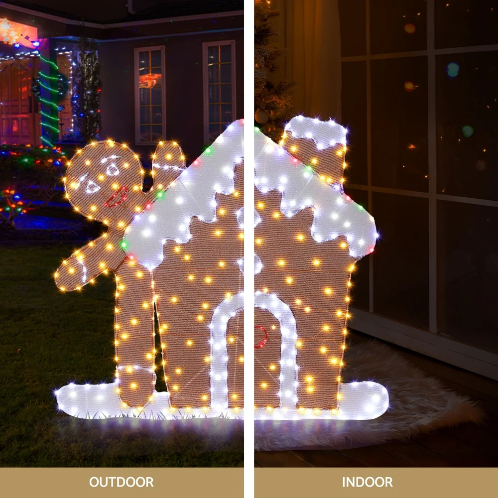 Christmas Lights Gingerbread Motif 330 LED Fairy Light Decoration - Image 5