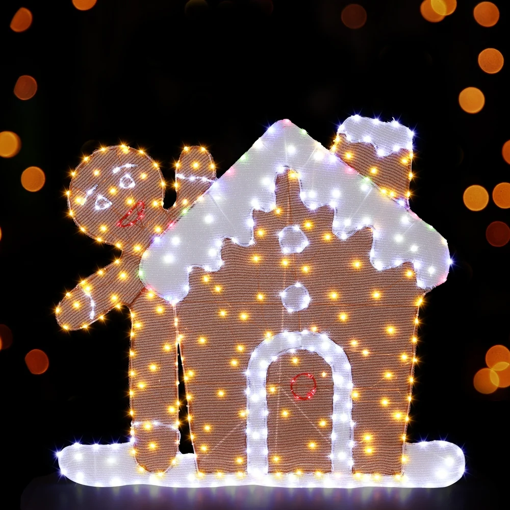 Christmas Lights Gingerbread Motif 330 LED Fairy Light Decoration - Image 7