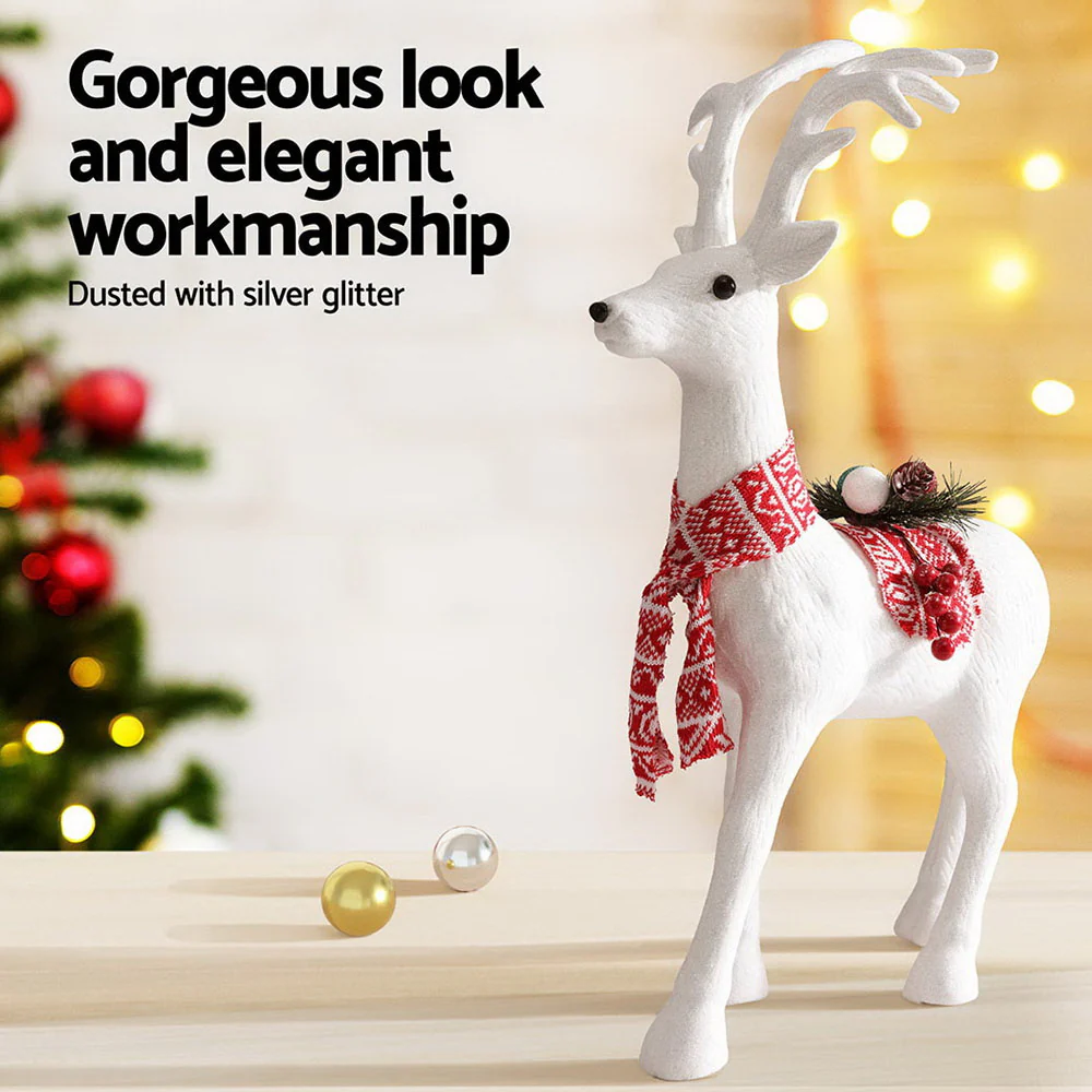 Christmas Reindeer 60cm Glitter Deer Ornaments Party Decorations - Image 5