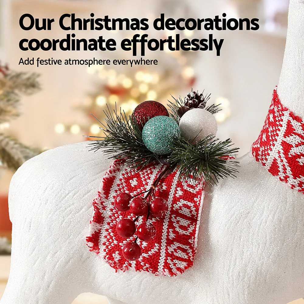 Christmas Reindeer 60cm Glitter Deer Ornaments Party Decorations - Image 6