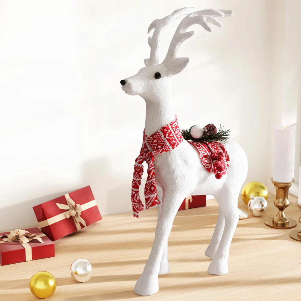 Christmas Reindeer 60cm Glitter Deer Ornaments Party Decorations - Image 7