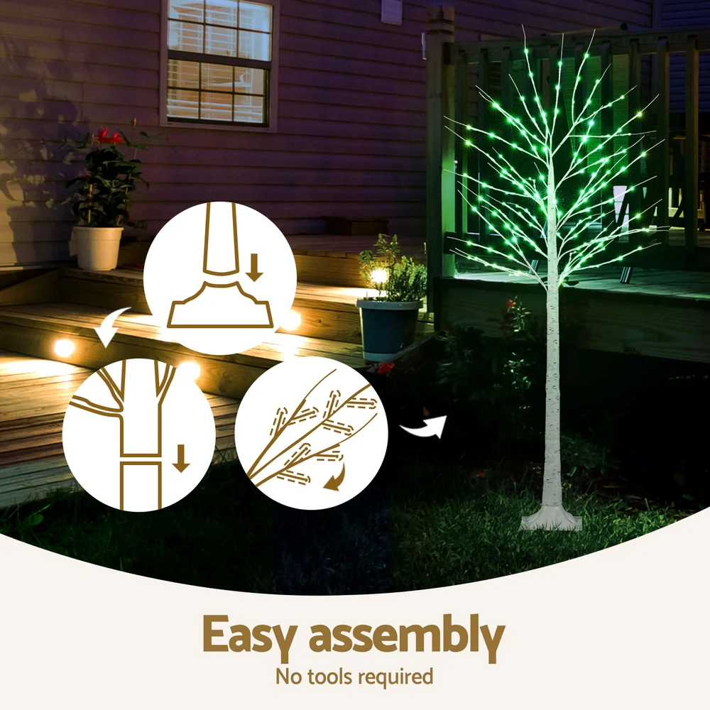 Christmas Tree 1.7m Twigs 120 RGB LED Lights Xmas Trees Decoration - Image 6
