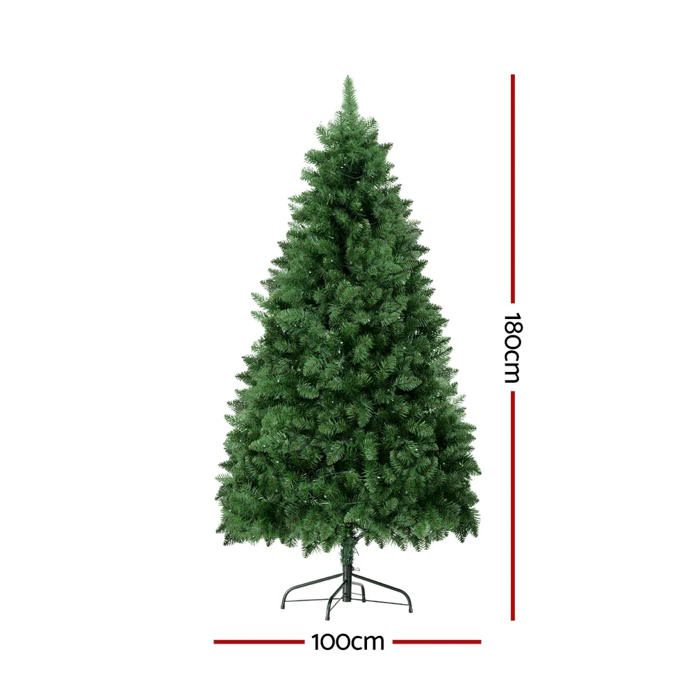 6FT / 1.8M Christmas Tree – 890 Tips – Pre-lit 450 RGB LED Lights with Remote - Image 2
