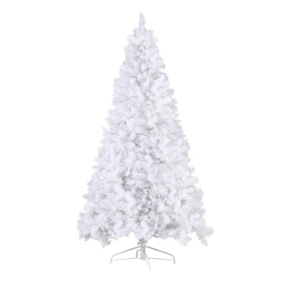 7FT / 2.1M White Christmas Tree – 1310 Tips – Pre-lit 450 RGB LED Lights with Remote - Image 3