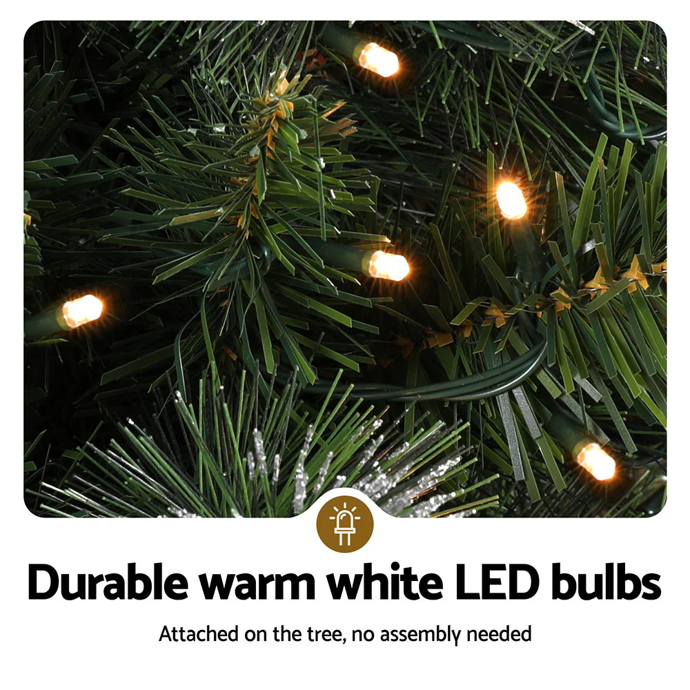 90CM Potted Christmas Tree – 110 Tips – Pre-lit 80 LED Lights - Image 5