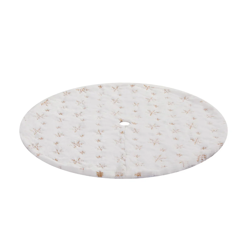 Christmas Tree Skirt 90cm Snowflake Ornaments Xmas Decorations - Image 3