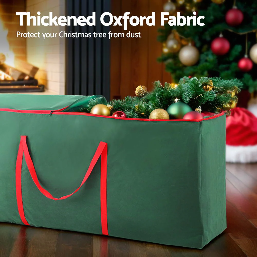 Christmas Tree Storage Bag Fits Up to 8ft Tree Xmas Bag Green - Image 4