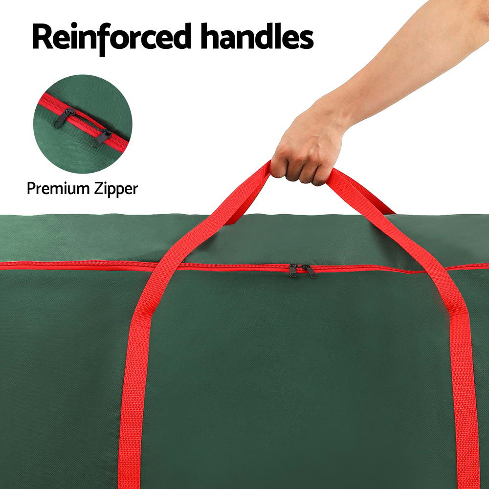 Christmas Tree Storage Bag Fits Up to 8ft Tree Xmas Bag Green - Image 6