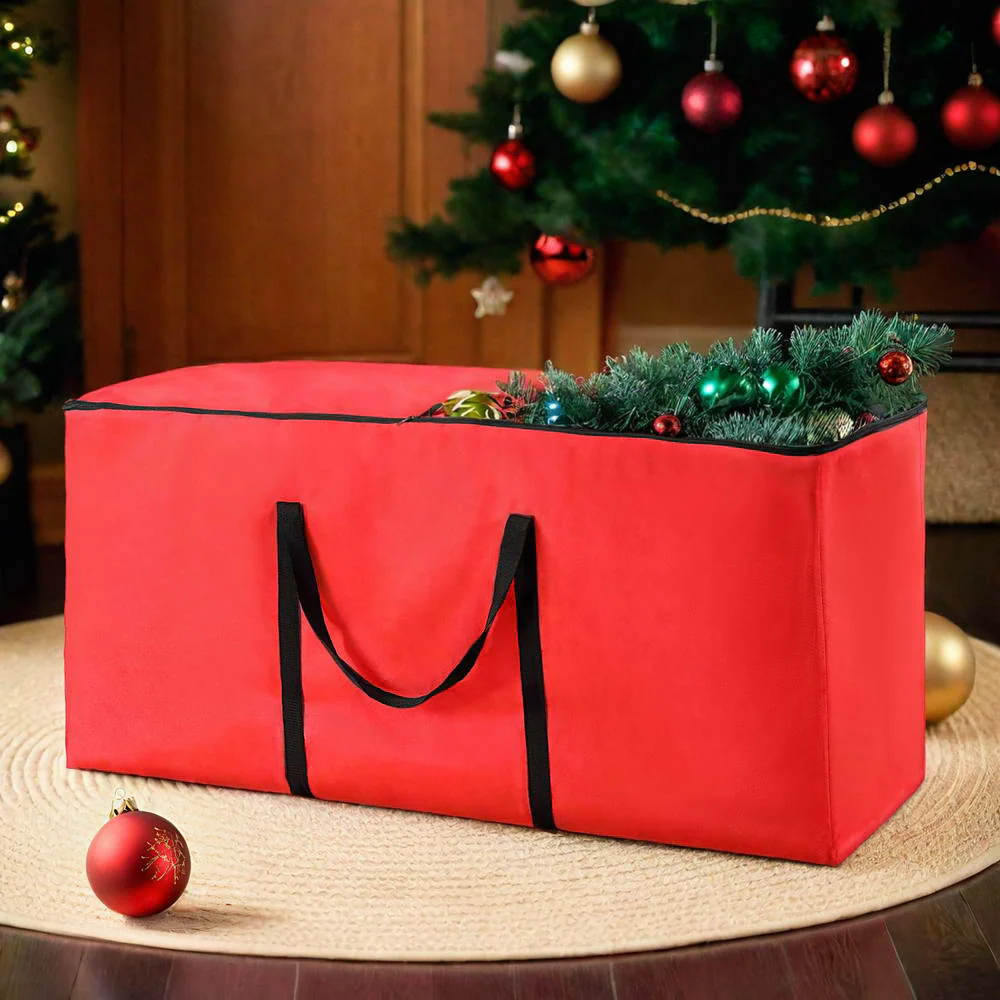 Christmas Tree Storage Bag Fits Up to 8ft Tree Xmas Bag Red - Image 7