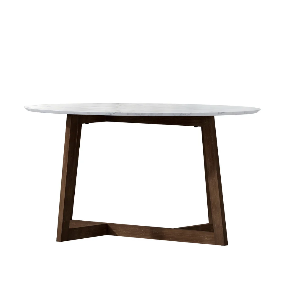 Coffee Table Oval Marble Effect - Image 3
