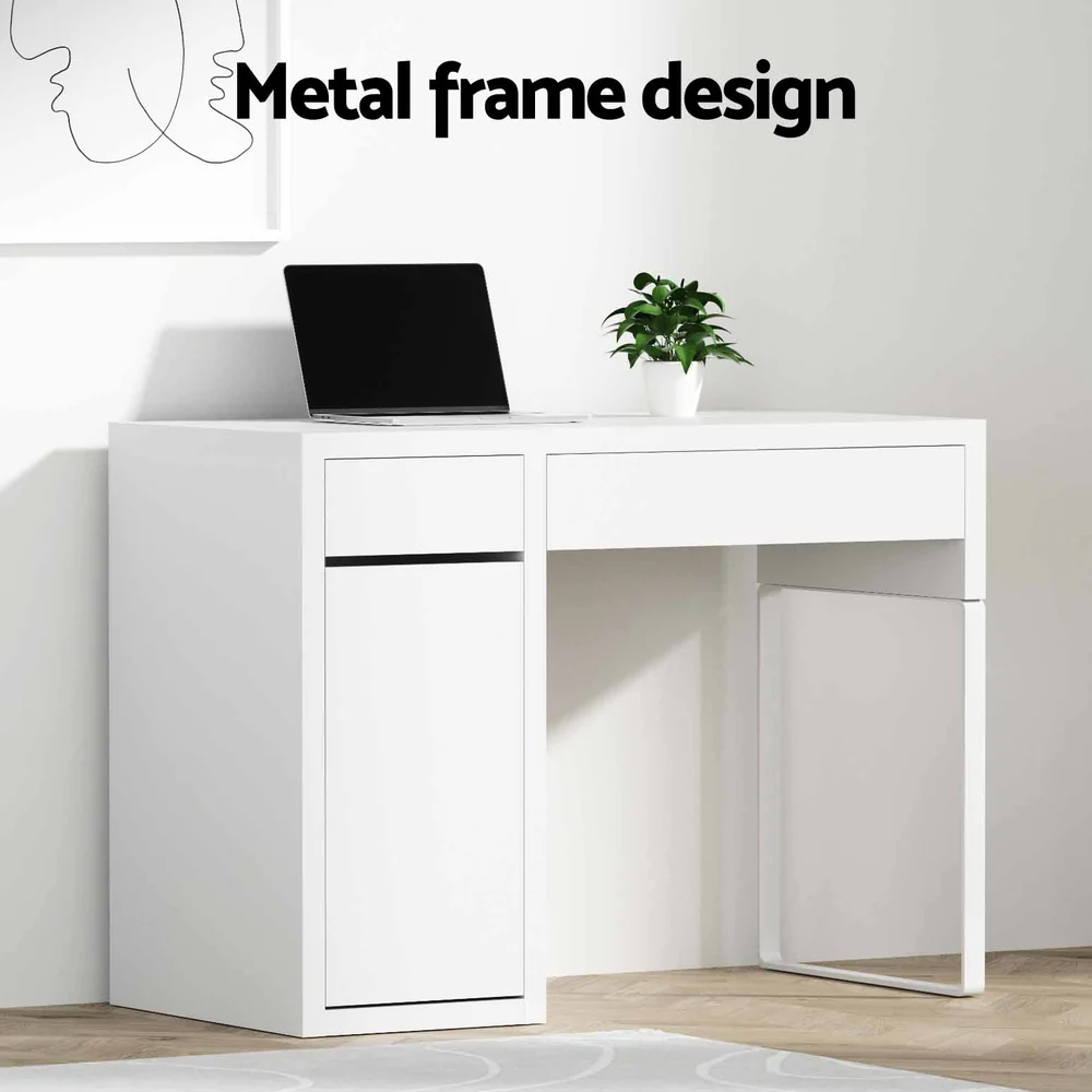 Computer Desk Drawer Cabinet White - Image 4