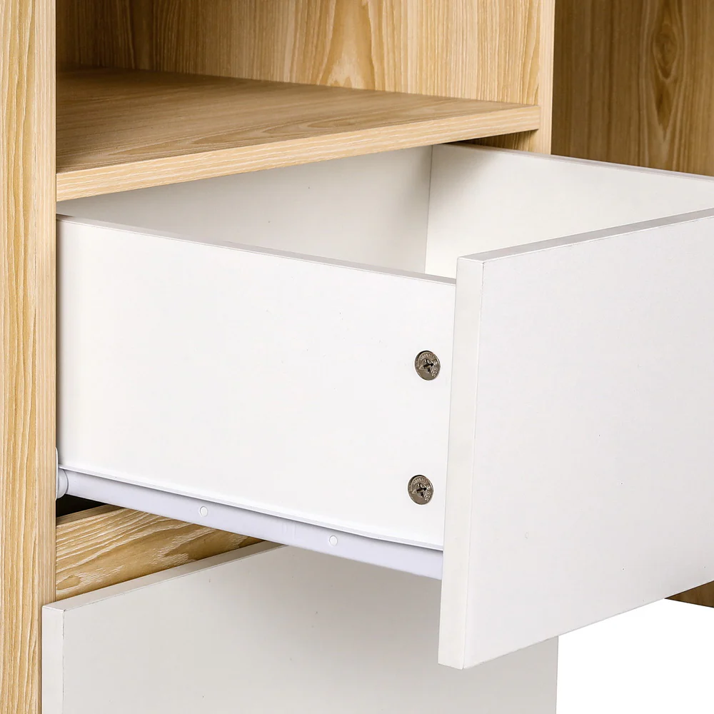 Computer Desk Office Study Desks Table Bookshelf Drawer - Image 4