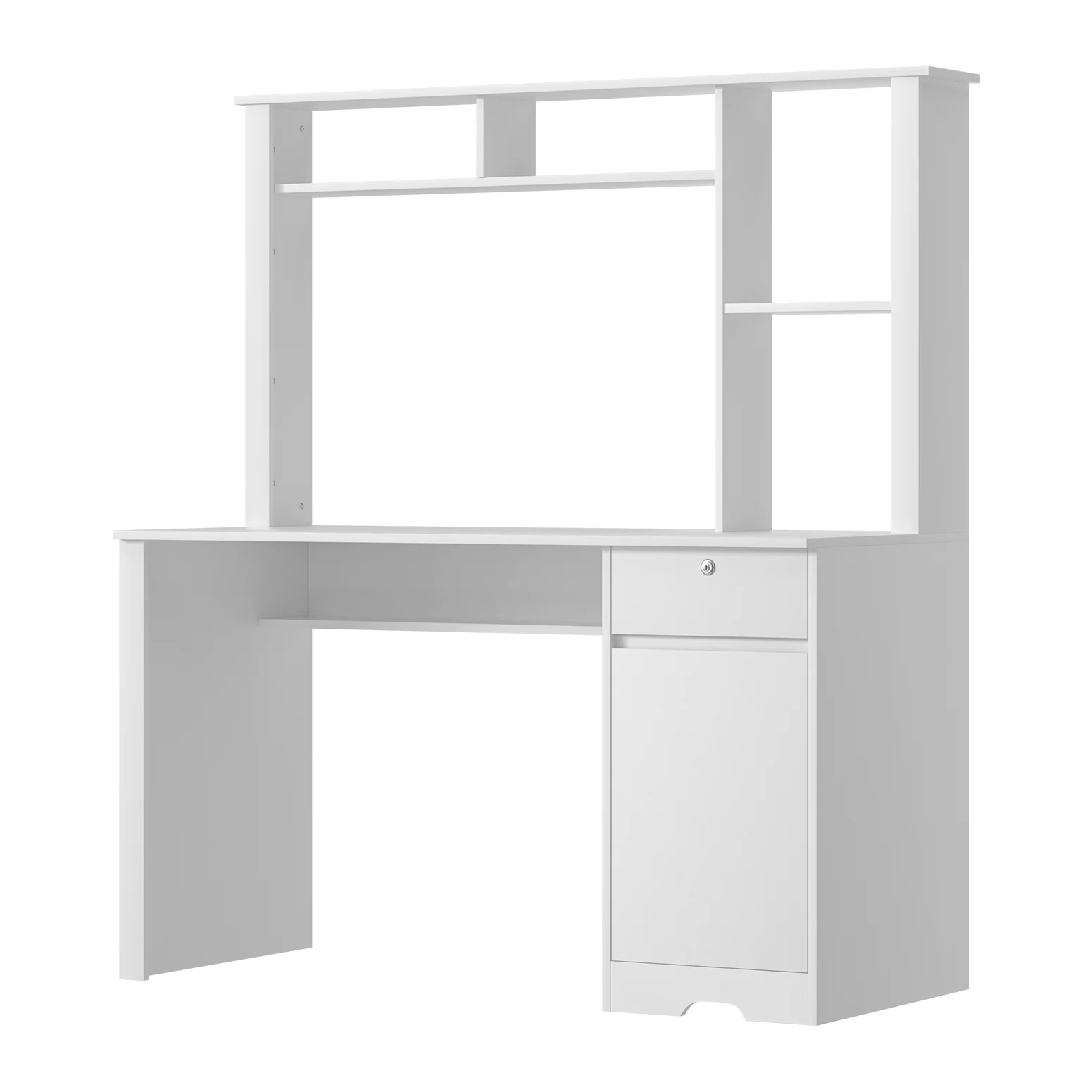 Computer Desk Office Study Desks Table Drawer Bookshelf Cabinet - Image 7