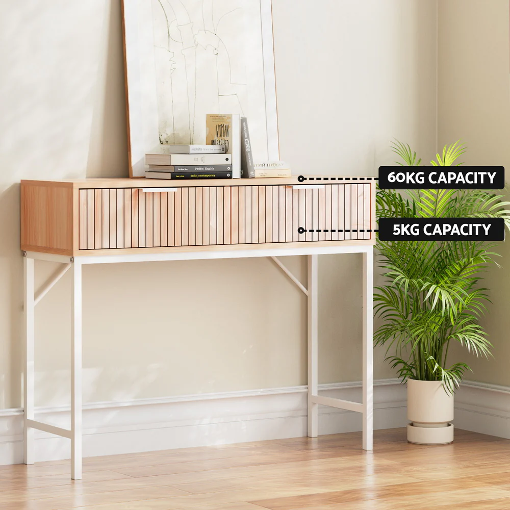 Console Table 2 Drawers 92CM - Image 7