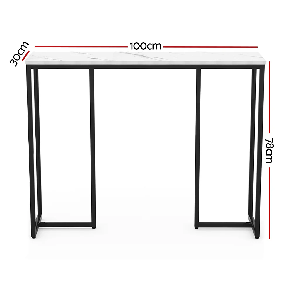 Console Table Marble Effect Frenisha - Image 3