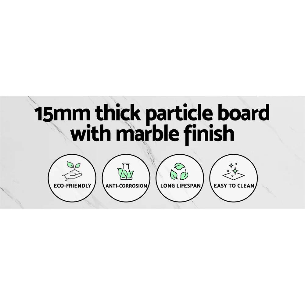 Console Table Marble Effect Frenisha - Image 4