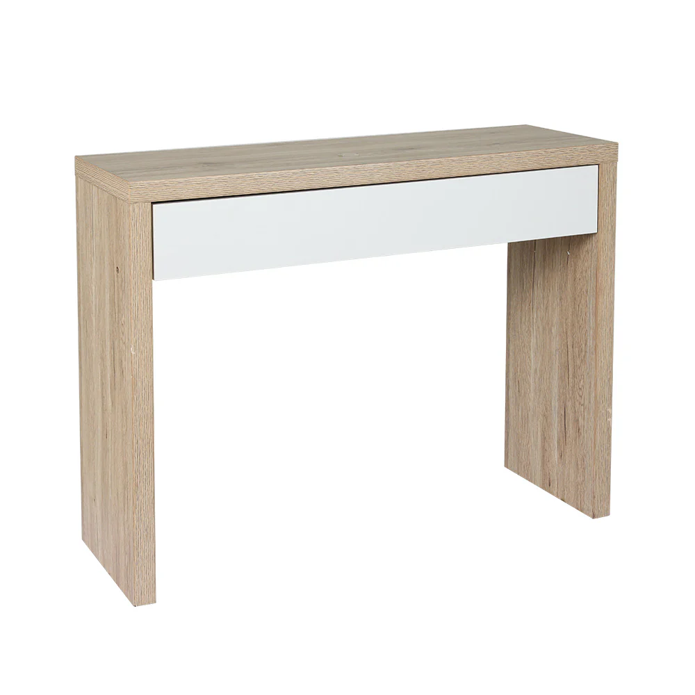 Console Table Storage Drawer Jory White Pine - Image 2