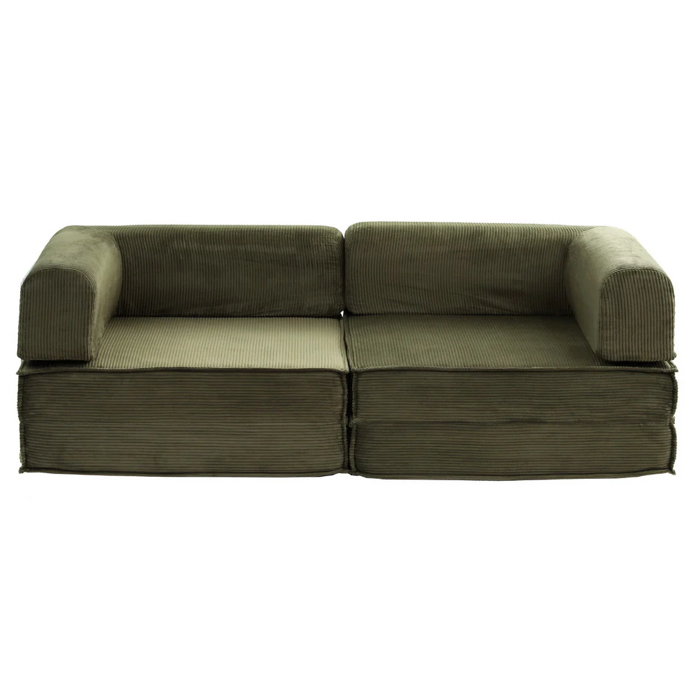 Convertible Folding Sofa Bed Green - Image 3