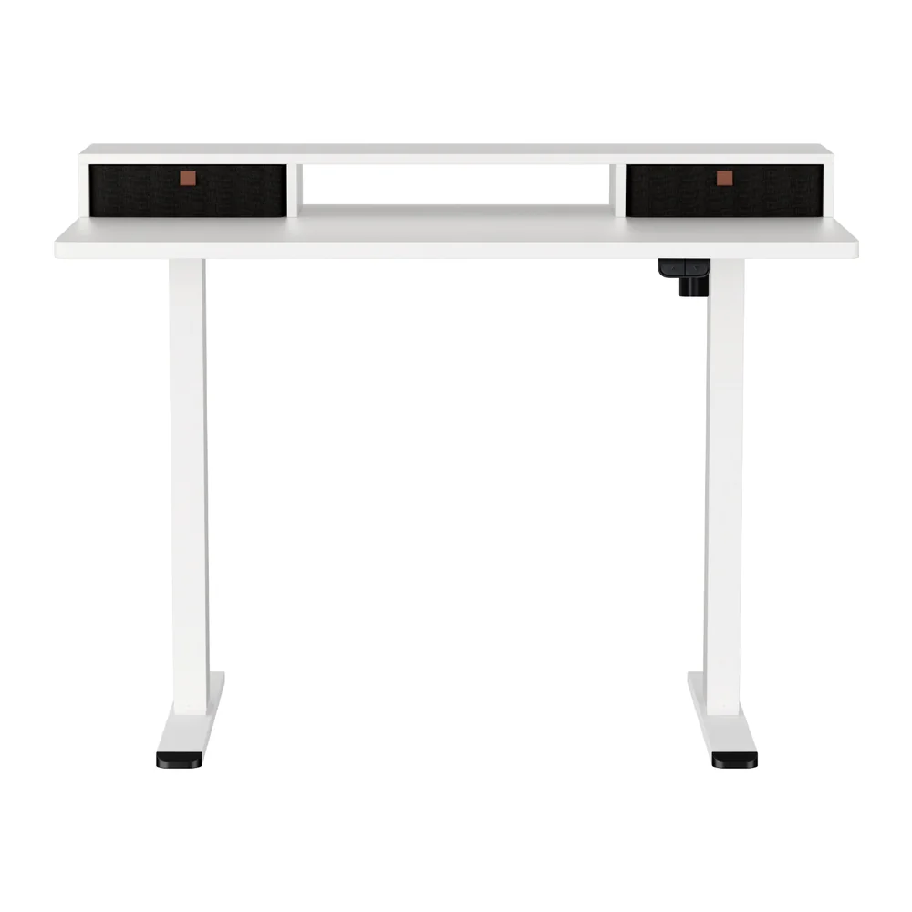 Electric Standing Desk with Storage Shelf Drawer Office Table 120CM - Image 3
