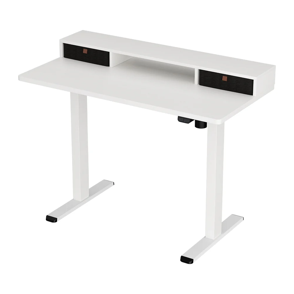Electric Standing Desk with Storage Shelf Drawer Office Table 120CM - Image 7