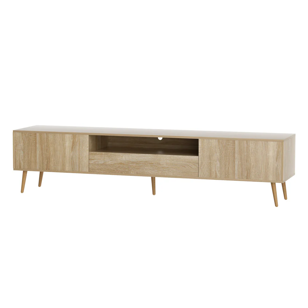 Entertainment Unit Alex TV Cabinet Storage Drawers 200CM - Image 2