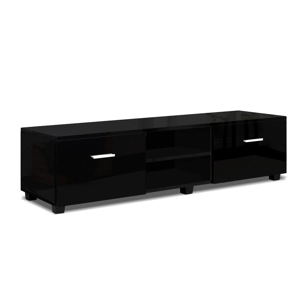 Entertainment Unit TV Cabinet 140cm Black Jim - Image 2