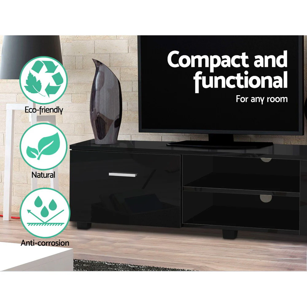 Entertainment Unit TV Cabinet 140cm Black Jim - Image 6