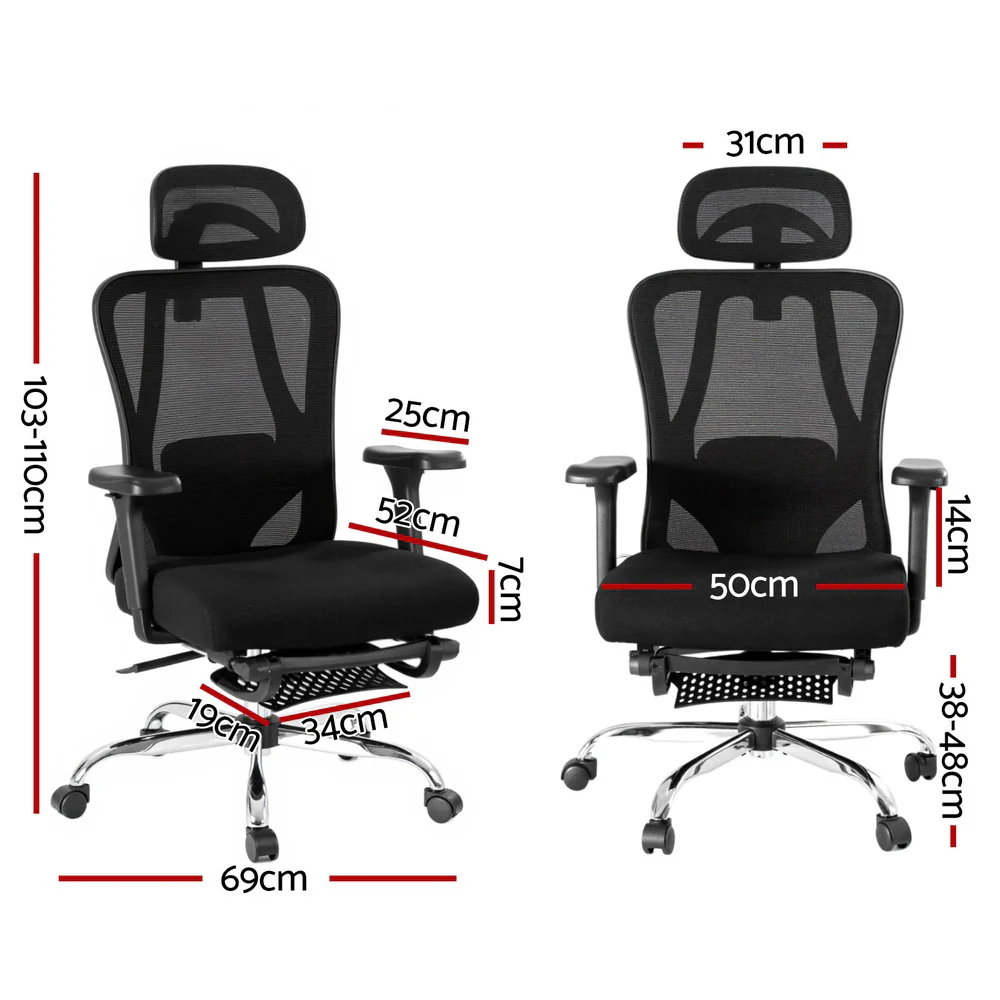 Ergonomic Mesh Office Chair Black - Image 2