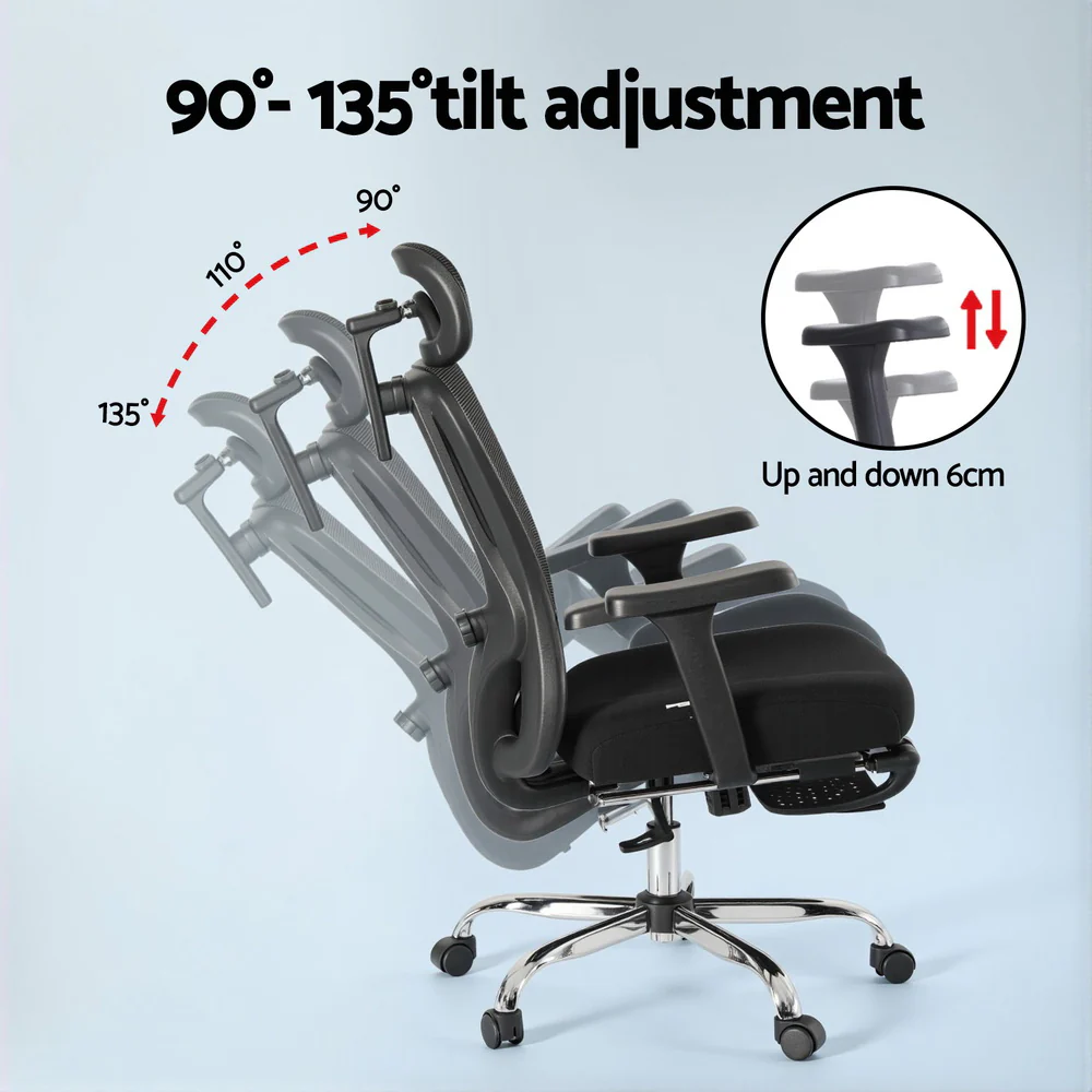 Ergonomic Mesh Office Chair Black - Image 6