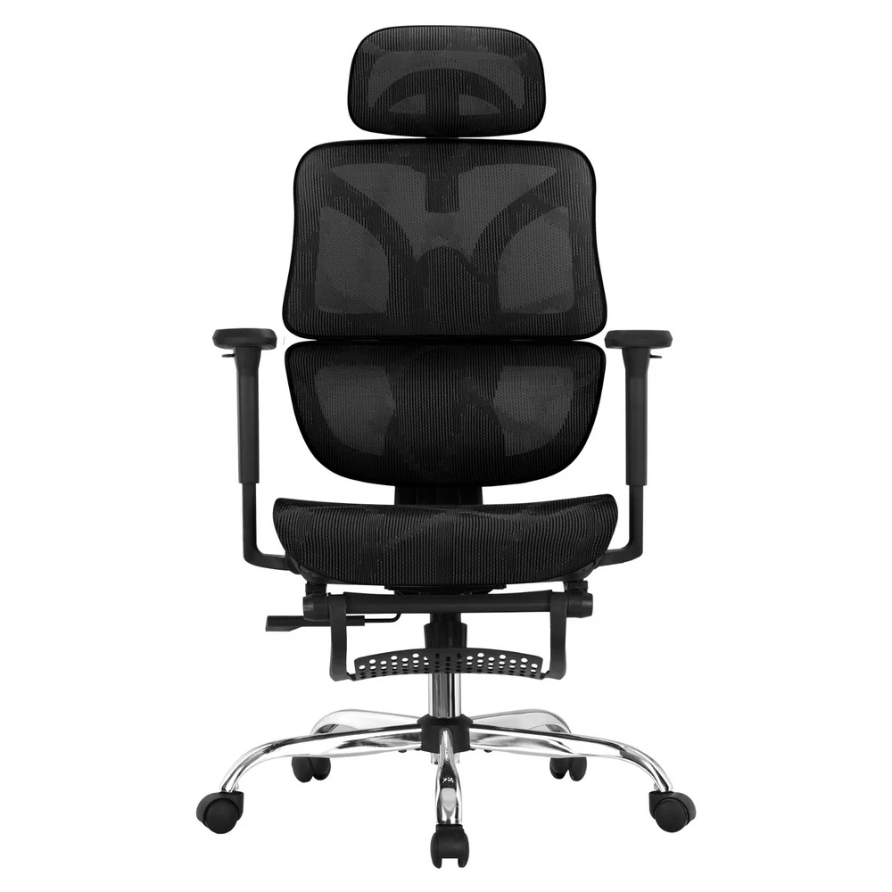Ergonomic Office Chair Footrest Black - Image 3