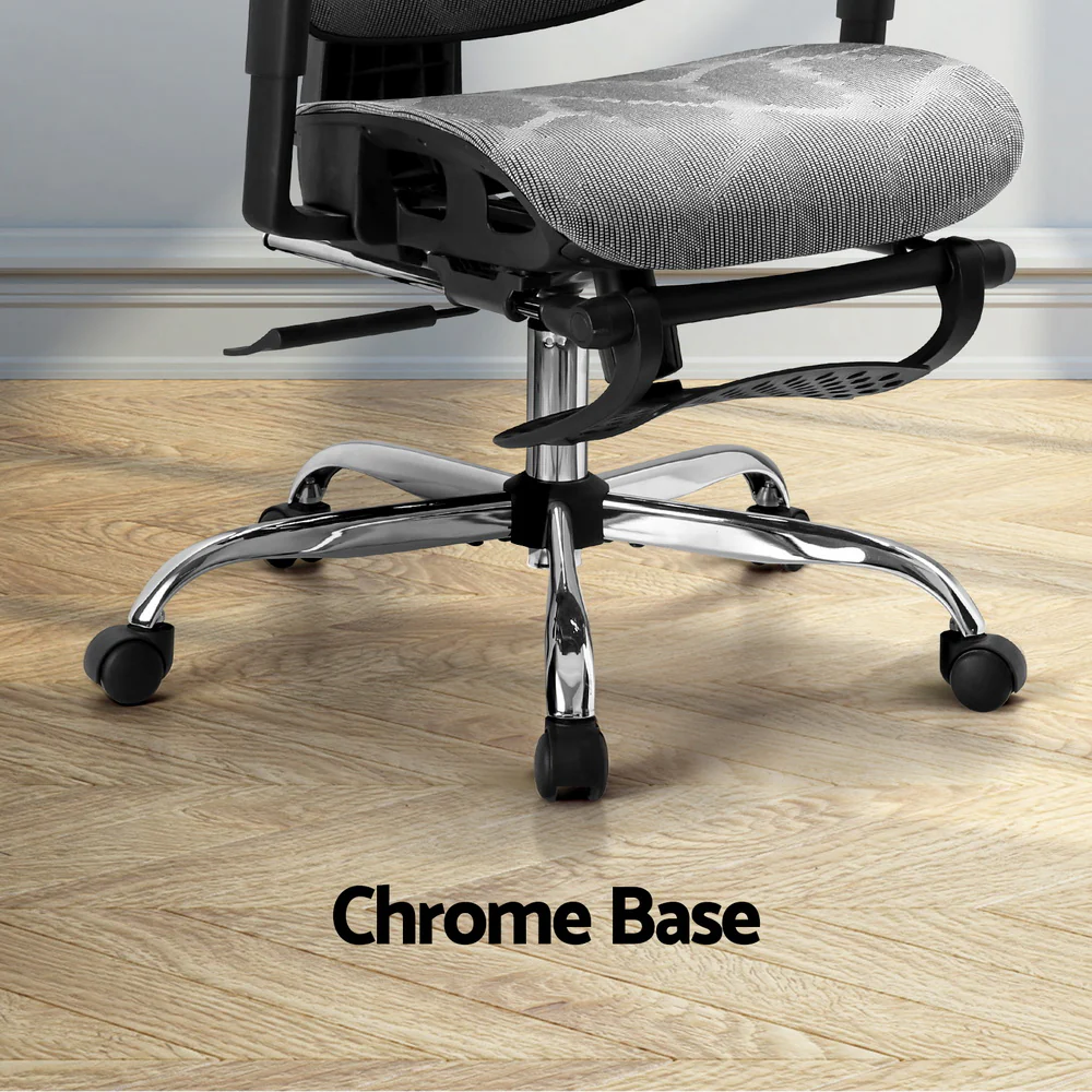 Ergonomic Office Chair Footrest Grey - Image 6