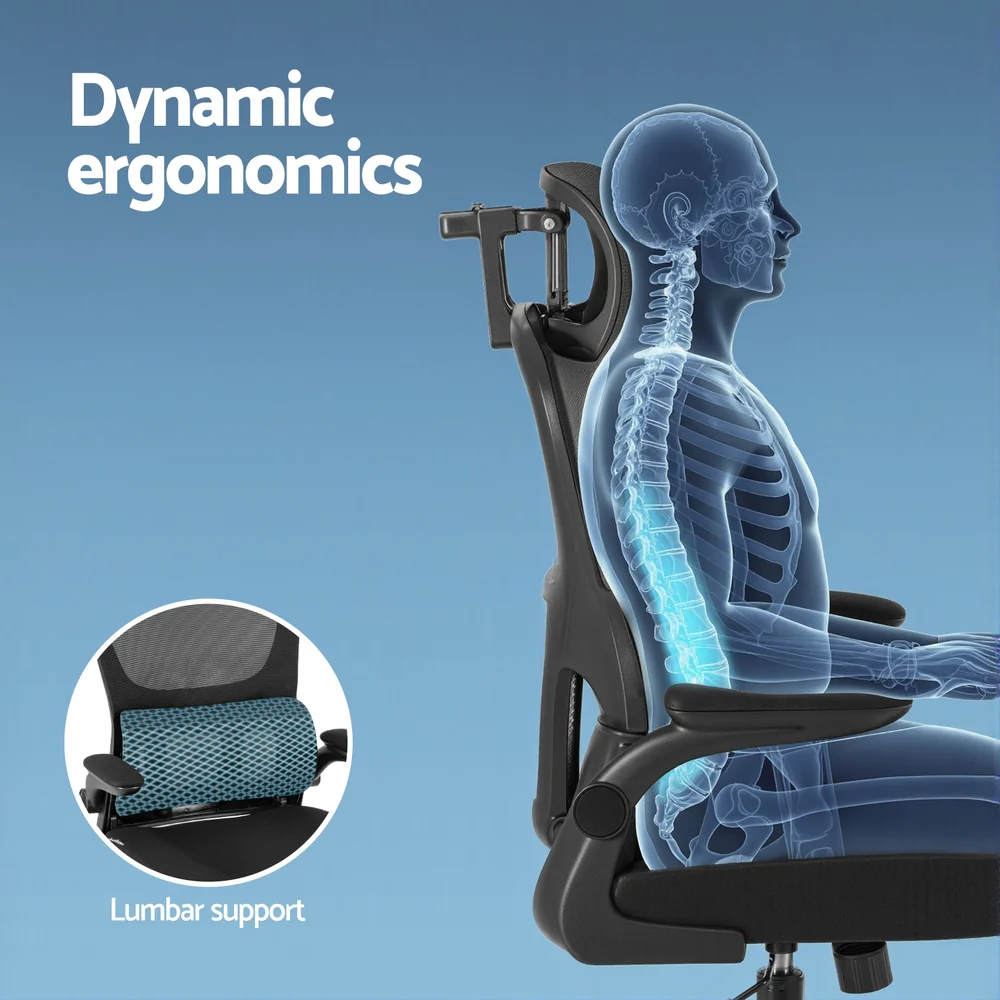 Ergonomic Office Chair Mesh Chairs Black - Image 5