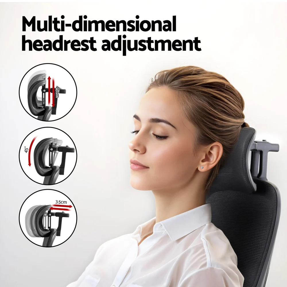 Ergonomic Office Chair Mesh Chairs Black - Image 4