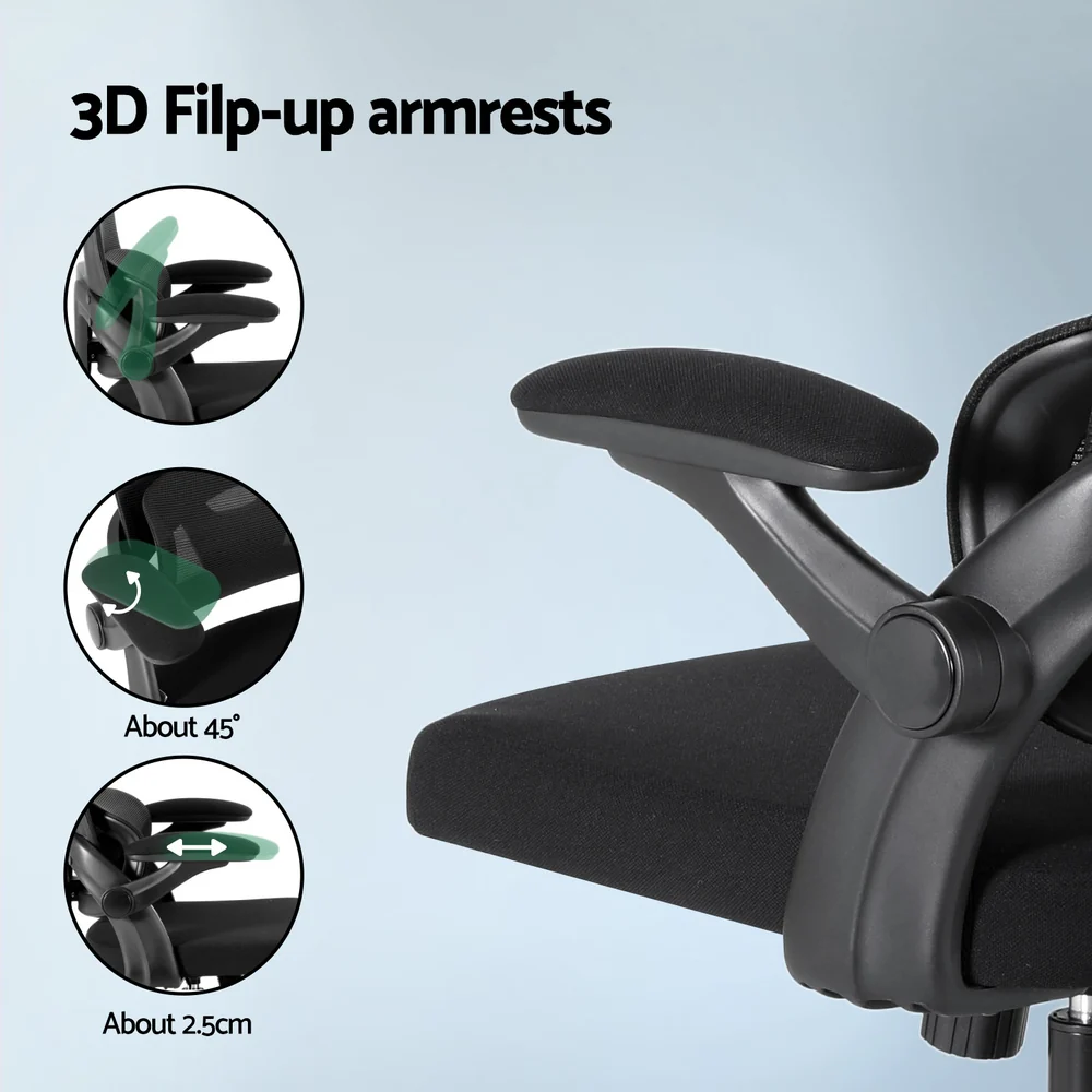 Ergonomic Office Chair Mesh Chairs Black - Image 6