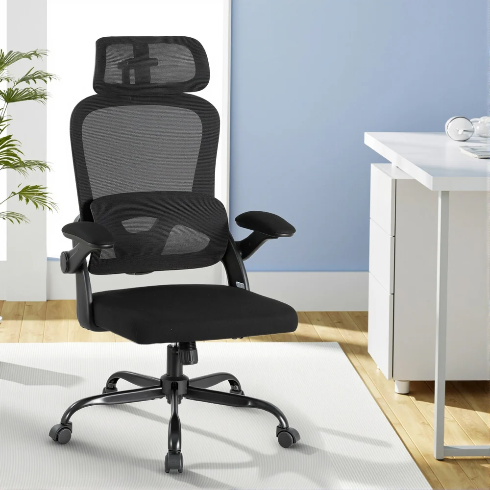 Ergonomic Office Chair Mesh Chairs Black - Image 8