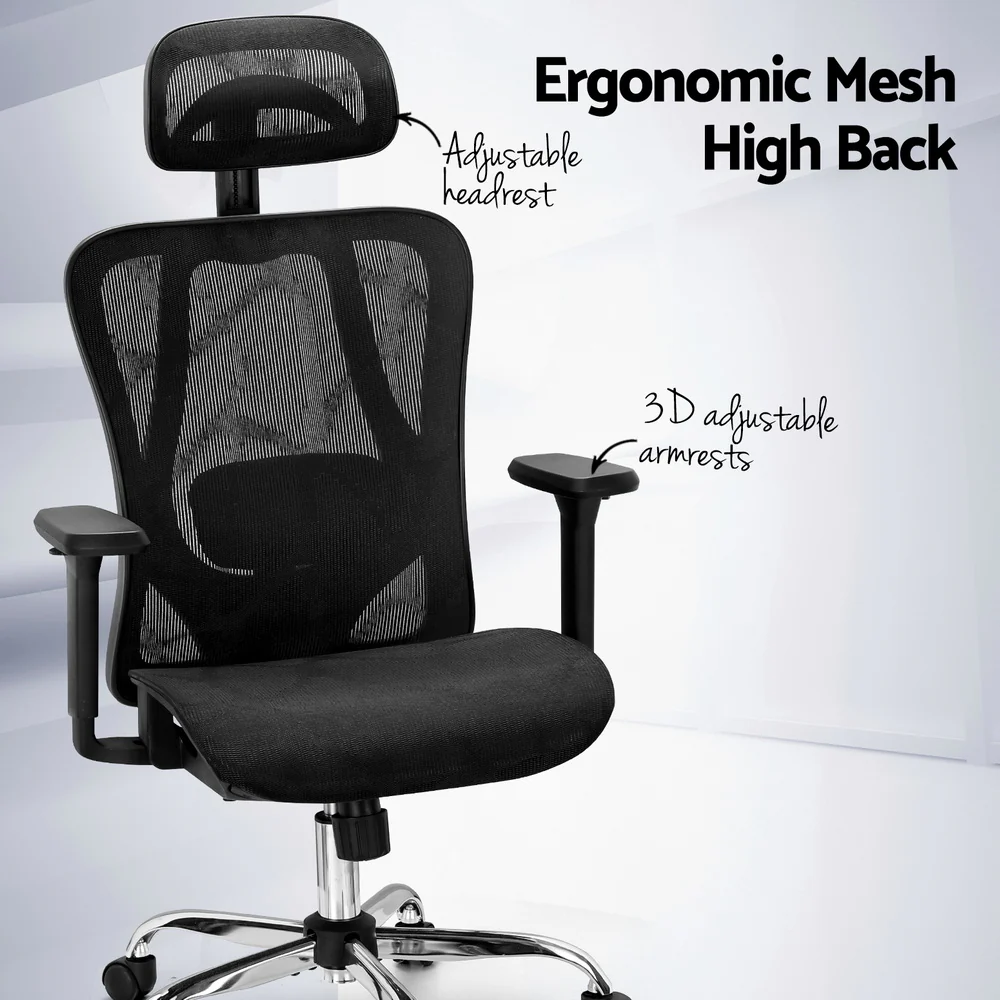 Ergonomic Office Chair Recline Black - Image 4