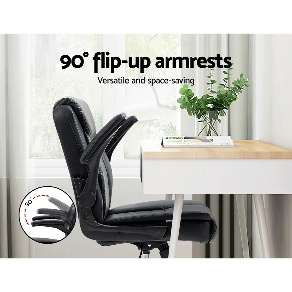 Executive Office Chair Mid Back Black - Image 5
