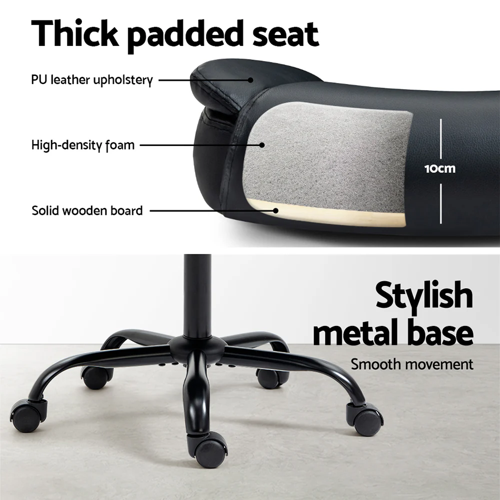 Executive Office Chair Mid Back Black - Image 6