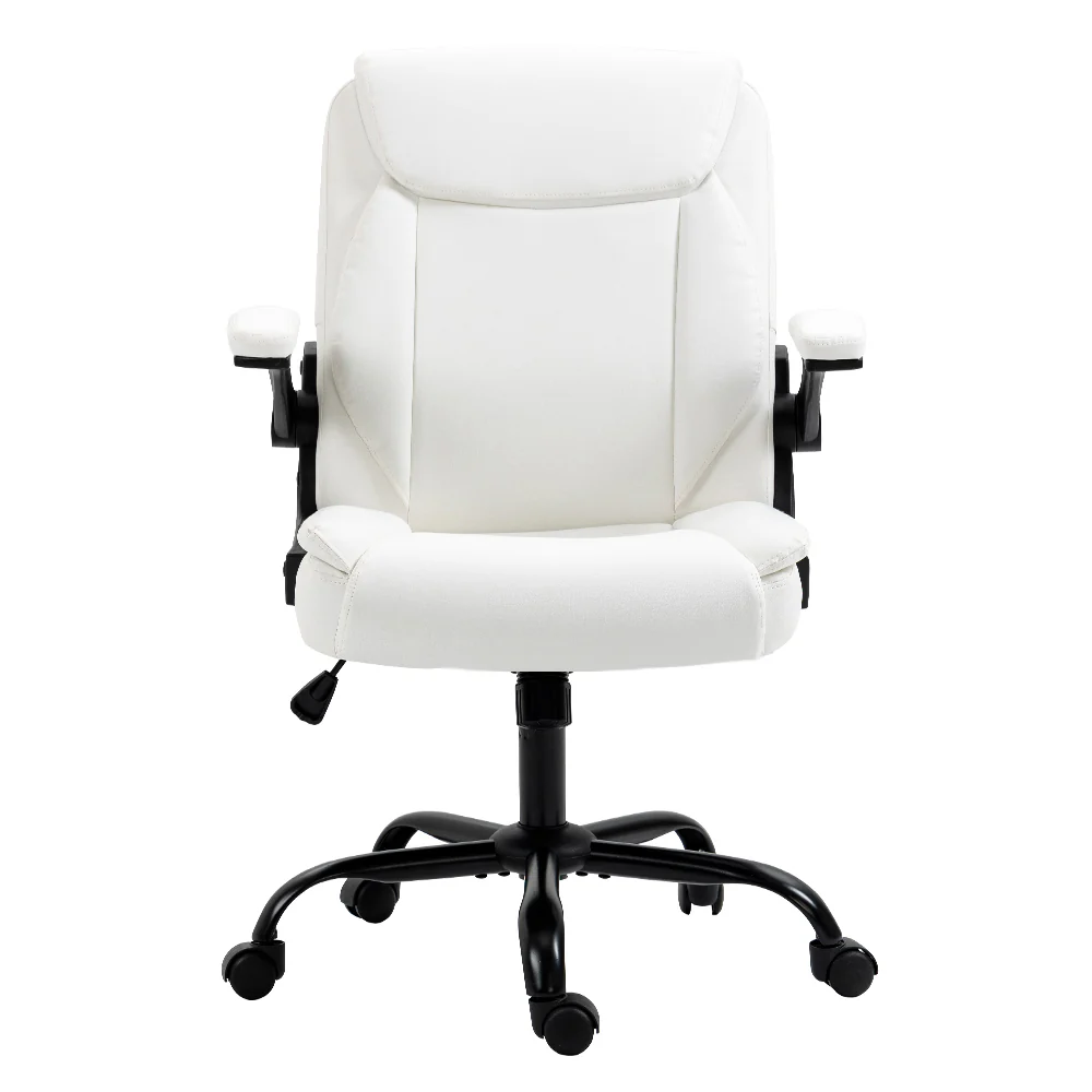 Executive Office Chair Mid Back White - Image 3