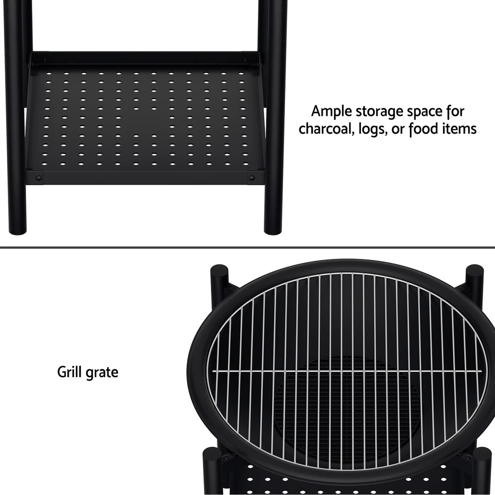 Fire Pit BBQ Grill 2-in-1 Outdoor - Image 6