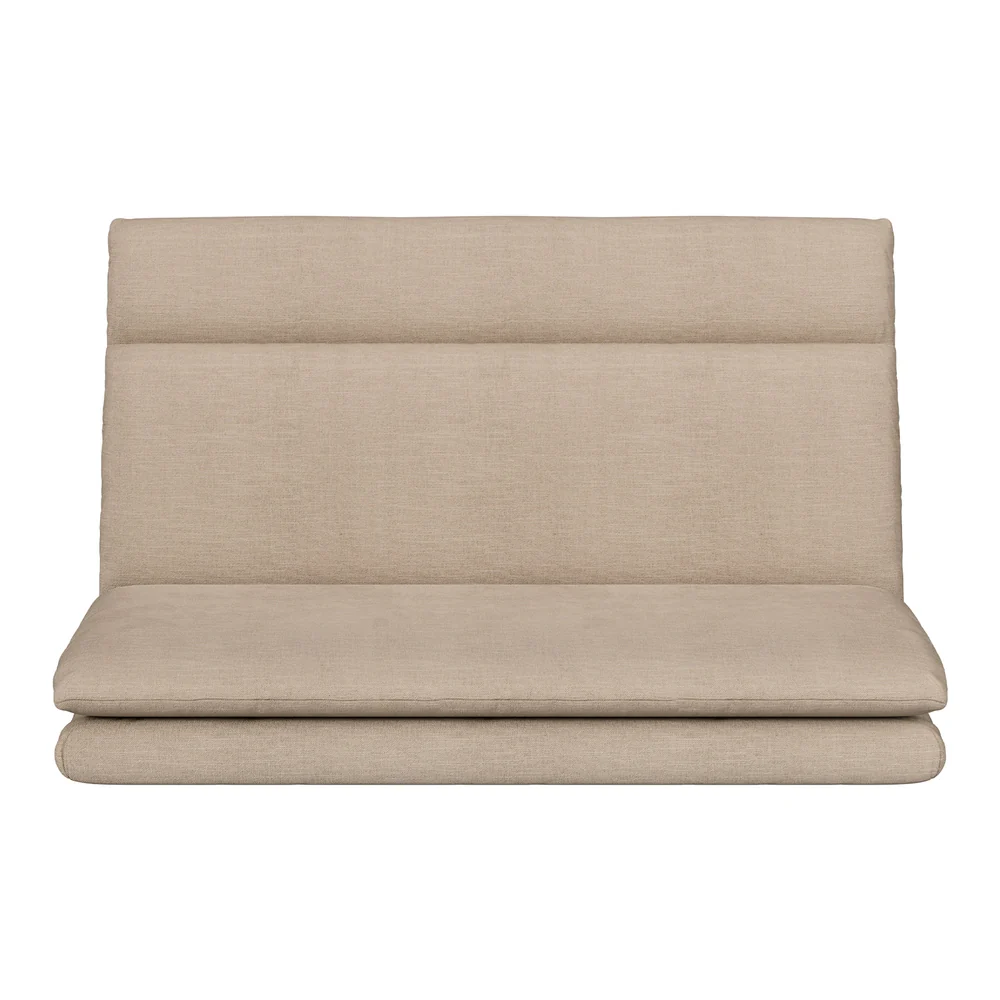 Floor Chair Sofa 2 Seater Linen Beige - Image 3