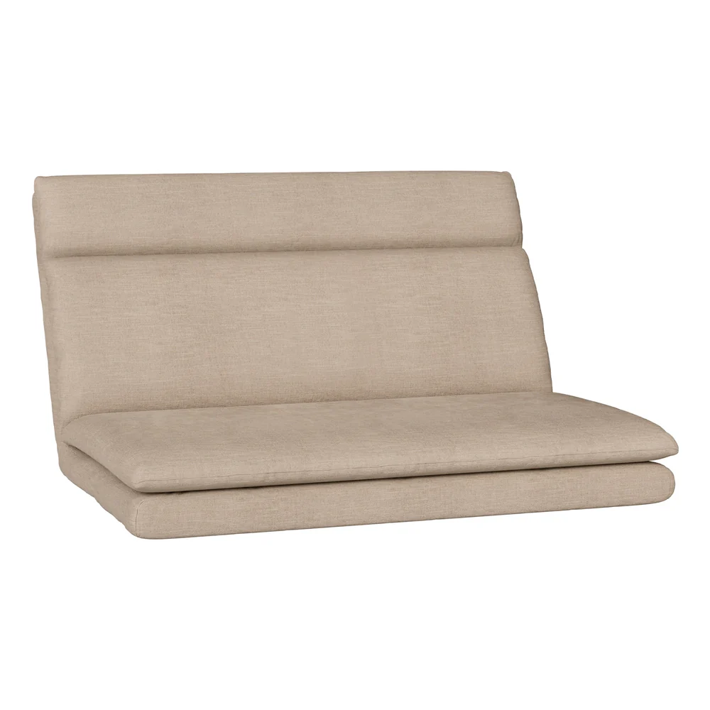 Floor Chair Sofa 2 Seater Linen Beige - Image 7