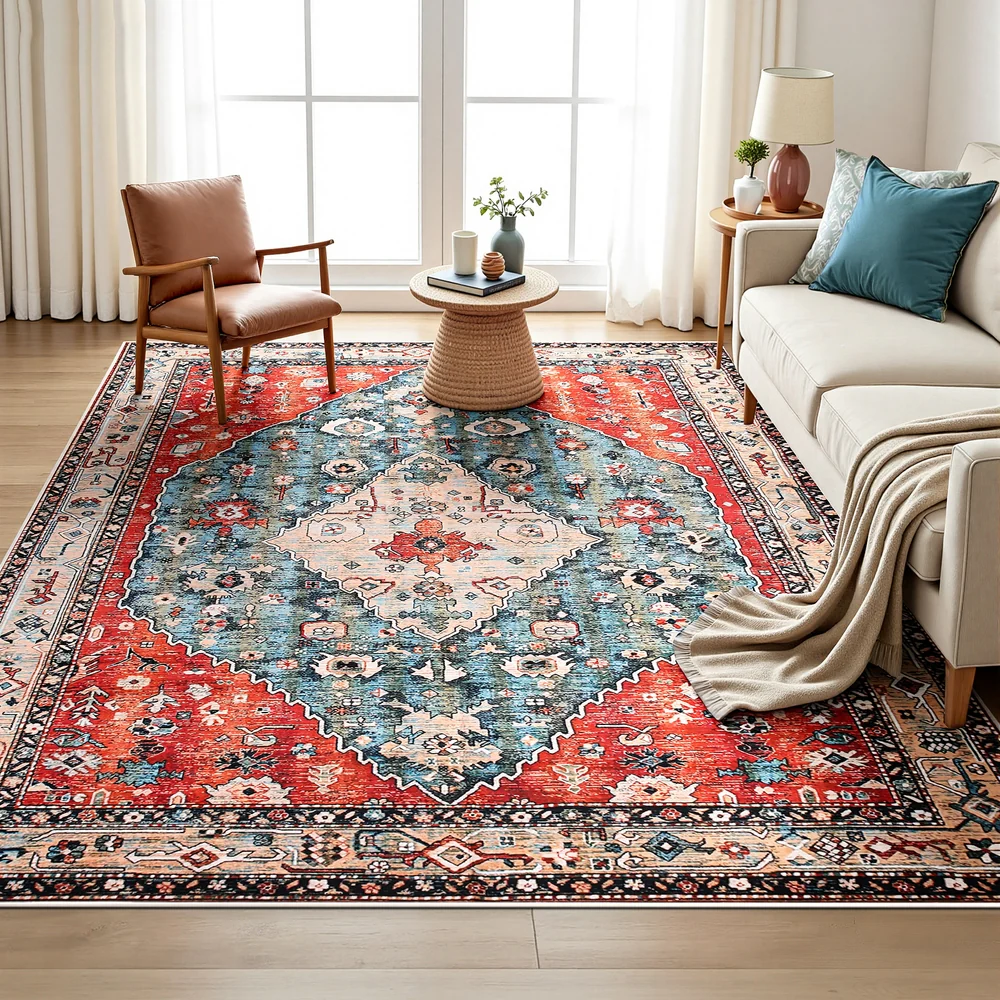 Floor Rug 200X290cm Large Washable Area Rug Modern Living Room Carpet Mat - Image 7
