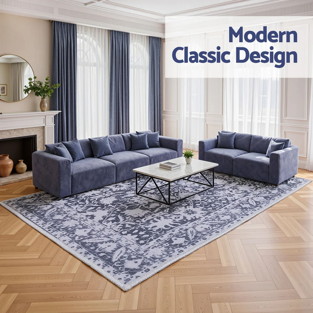 Floor Rug 240X340cm Soft Velvet Washable Modern Area Rug Floor Carpet Mat - Image 4