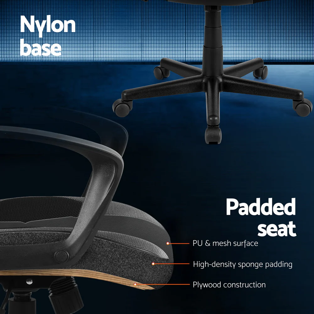 Gaming Office Chair Computer Chairs Grey - Image 6