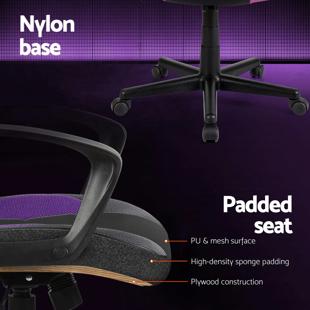 Gaming Office Chair Computer Chairs Purple - Image 6