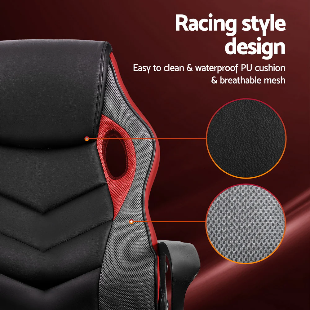 Gaming Office Chair Computer Chairs Red - Image 4