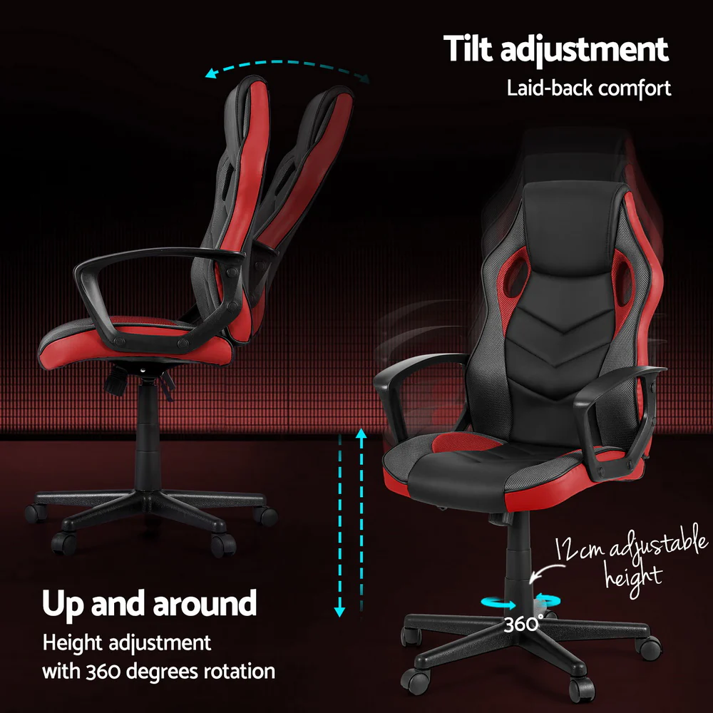 Gaming Office Chair Computer Chairs Red - Image 5