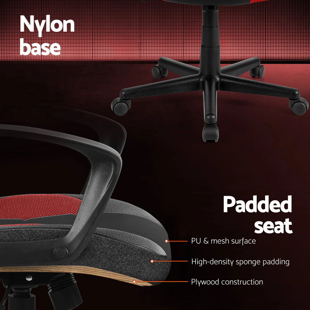 Gaming Office Chair Computer Chairs Red - Image 6