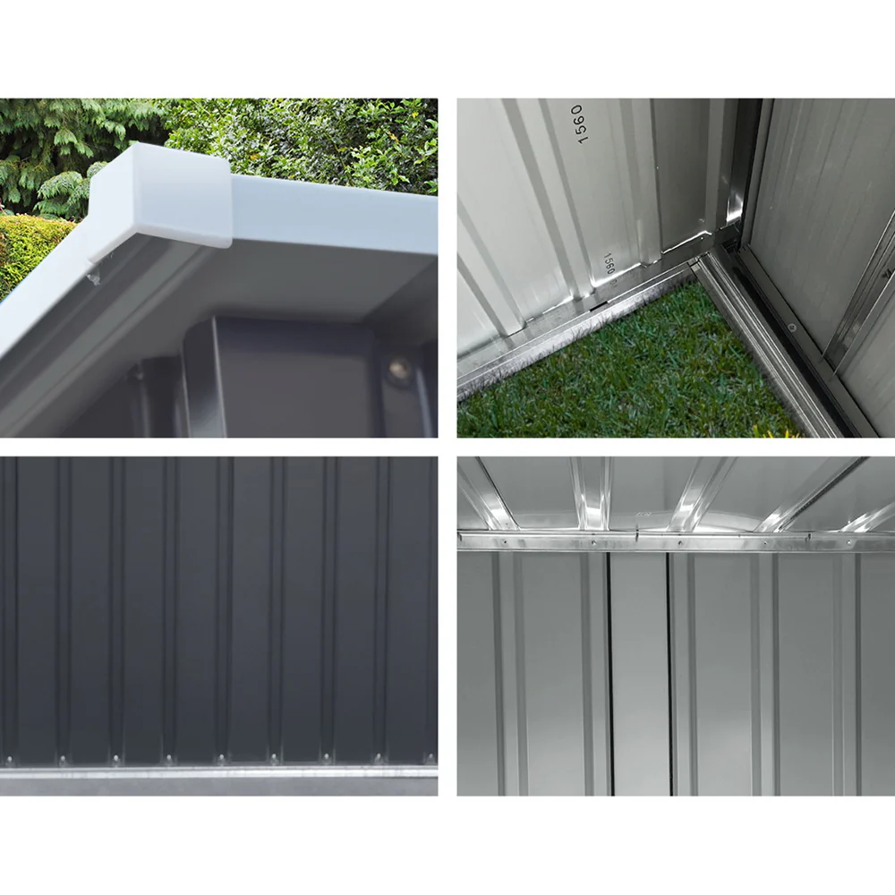 Garden Shed 0.99x1.04M Sheds Outdoor Tool Storage Workshop House Steel - Image 6